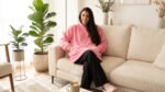 Poncho Manta Buzo Polar Adulto Unisex Con Corderito Hoodie Generico Rosa Lisa - Imagen 3