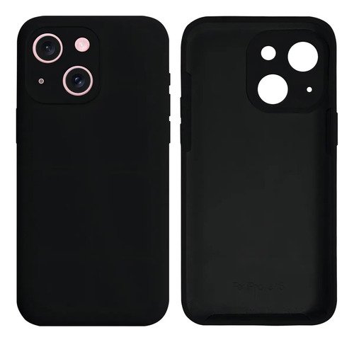 Funda De Silicona Gcm Cases Para iPhone 15 Negra