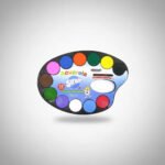 Acuarela 12 Colores Paleta Mezcladora + Pincel - Imagen 4