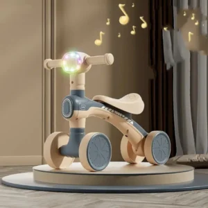 Bicicleta Andador Chivita Bebé 4 Ruedas Con Luces Led