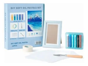 Kit Pintura Pastel 12 Piezas Varios Diseños Diy Arte Creativ Azul