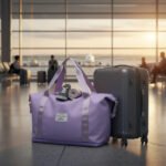Bolso Impermeable Extensible Deportivo O Viaje Lila - Imagen 3