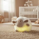 Veladora Con Luz Y Música Para Bebé Infantil Suave Oveja Blanco - Imagen 4