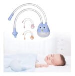 Aspirador Nasal Para Bebe Aspirador De Succión Saca Mocos Rosa Pálido - Imagen 4