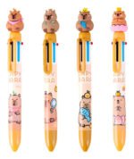 Lapicera Carpincho Capybara Viral Colores - Piki Uy Marrón Claro Multicolor