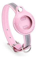 Collar Porta Airtag Para Gatos Con Cascabel Air Tag Case Rosa - Imagen 2