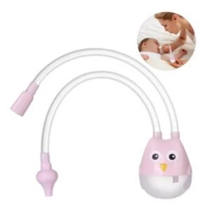 Aspirador Nasal Para Bebe Aspirador De Succión Saca Mocos Rosa Pálido