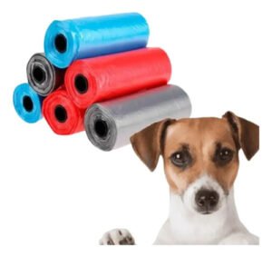 6 Rollos De Bolsas Para Recoger Excrementos De Perros Negro