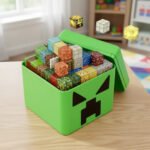 Bloques Magneticos Minecraft 88 Piezas Juguete Didactico 111 Creeper Caja Verde - Imagen 4