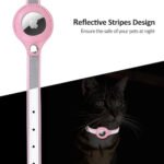 Collar Porta Airtag Para Gatos Con Cascabel Air Tag Case Rosa - Imagen 4