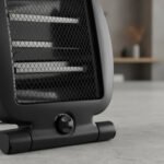 Estufa Halógena Portátil 2 Tubos Calefactor Negro Premium Negro - Imagen 4