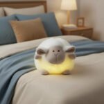 Veladora Con Luz Y Música Para Bebé Infantil Suave Oveja Blanco - Imagen 5