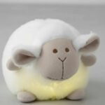 Veladora Con Luz Y Música Para Bebé Infantil Suave Oveja Blanco - Imagen 6
