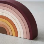 Arcoíris Montessori De Madera Apilable Nórdico Nordico - Imagen 2