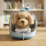 Juguete Peluche Perro Ladra Y Camina Plush Perrito Mascota Beige