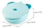 Plato Térmico Para Bebé Y Niños Con Ventosa Y Reparticiones Celeste - Imagen 2