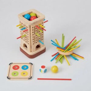 Juego De Mesa Didactico De Madera 3 En 1 Montessori Pikler