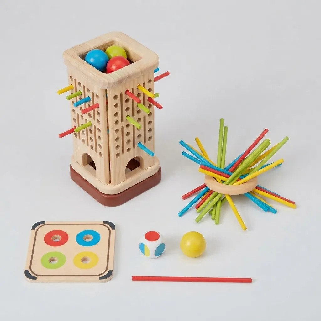 D_673696-MLA116092010560_092026-F.jpg Juego De Mesa Didactico De Madera 3 En 1 Montessori Pikler - Imagen 1