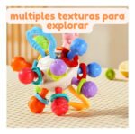 Juguete Mordillo Sonajero Sensorial Para Bebe Rasca Encias Coral Claro Baby Rattle - Imagen 9