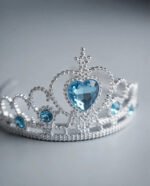 Corona Varita Mágica Princesa Trenza Frozen Infantil Plateado - Imagen 3