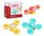 Spinner Sensorial Bebé Con Ventosa Set X3 Agua Baño Multicolor