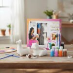 Kit Para Pintar 2 Macetas Cerámica Llama Y Zorro Suculentas - Imagen 2