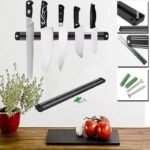 Organizador Magnético De Pared Para Cuchillos Piki Negro 38cm - Imagen 4