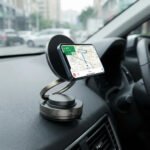 Soporte Universal Para Celular Magnético Auto 360 Articulado Negro - Imagen 2