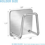 Soporte Adhesivo Acero Inoxidable Para Esponja De Cocina Gris - Imagen 2