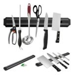 Organizador Magnético De Pared Para Cuchillos Piki Negro 38cm