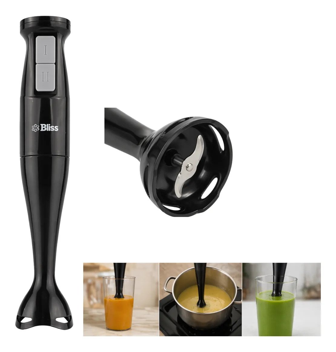 D_780772-MLU115586748113_082026-F.jpg Mixer Eléctrico Dos Velocidades 300w Negro Negro - Imagen 1
