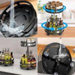 Organizador Giratorio 360 De 2 Niveles Para Cocina Y Baño Negro - Imagen 2