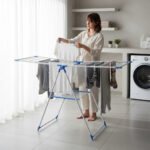 Tendedero De Ropa Plegable Tender Blanco Con Alas Secar Ropa Blanco - Imagen 3