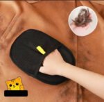 Guante Quita Pelos Mascotas Removedor Pelusa Reutilizable Negro - Imagen 3
