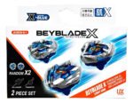 Beyblade X Pack X2 Trompos Con Lanzadores Juego De Batalla Azul - Imagen 8