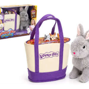 Peluche Conejo Con Bolso Para Paseo Juguete Mascota Piki Conejo