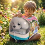 Juguete Peluche Perro Ladra Y Camina Plush Perrito Mascota Blanco - Imagen 3