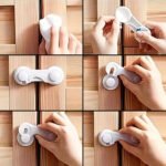 Set De 10 Trancas De Seguridad Bebe Para Puertas Y Cajones Blanco - Imagen 4
