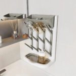 Escurridor Mamadera Organizador Biberones Vertical Ventosa Blanco - Imagen 4