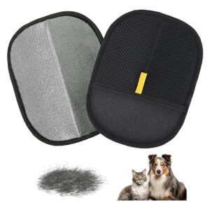 Guante Quita Pelos Mascotas Removedor Pelusa Reutilizable Negro