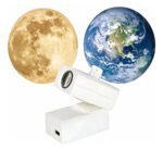 Mini Proyector Recargable Luna Y Tierra Veladora Usb Blanco - Imagen 3