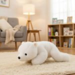 Oso Polar De Peluche Blanco Suave Juguete Decorativo Blanco - Imagen 2