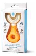 Cepillo De Dientes En Forma De U Para Niños Bebé 360 Amarillo - Imagen 4