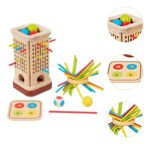 Juego De Mesa Didactico De Madera 3 En 1 Montessori Pikler - Imagen 6