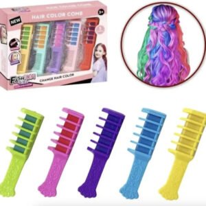 Set Peines Crayola Para Pintar El Pelo 5 Colores Lavable Multicolor