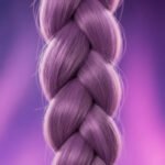 Trenza Guerreras K-pop Rumi Con Aplique De Pelo Violeta Violeta - Imagen 2