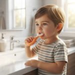 Cepillo De Dientes En Forma De U Para Niños Bebé 360 Amarillo - Imagen 2