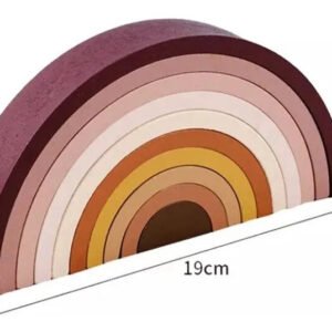 Arcoíris Montessori De Madera Apilable Nórdico Nordico