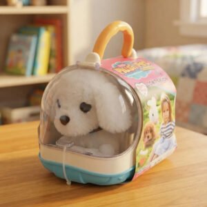 Juguete Peluche Perro Ladra Y Camina Plush Perrito Mascota Blanco