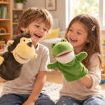Títere De Mano De Peluche Animales Selva Teatro Montessori - Imagen 5